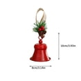 thumbnail image 3 of Christmas Tree Hanging Bell Decoration, Wooden Style Scene Pendant Ornament for Holiday Decor, Multi Color Christmas Bells for Tree, Wall and Party Decoration, Festive Home Ornament, 3 of 6