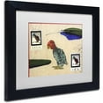 thumbnail image 2 of Trademark Fine Art 'Katin Parrot' Canvas Art by Nick Bantock, White Matte, Black Frame, 2 of 4