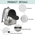 thumbnail image 3 of Earthy Bohemian Canvas Bookbag – Lightweight School and Travel Backpack for Daily Commuting or College Students, 3 of 5