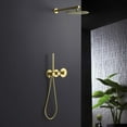 thumbnail image 2 of Kibi Circular 2 Function Thermostatic Shower System With Rough In Valve, 2 of 3