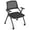 1 Pack, variant on 1 Pack / 2 Pack Stackable Conference Room Chairs with Wheels, Folding Office Chair with Rebound Back, Padded Seat for Training Room, Guest, Reception, Event, Capacity 350lbs, Black