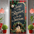 thumbnail image 5 of Decorative Design Jesus Christmas Holiday Banner Religious Nativity Scene for Holiday Celebration Festive Decoration Indoor Display, 5 of 9