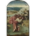 thumbnail image 2 of Hieronymus Bosch 13x18 Gold Ornate Wood Frame and Double Matted Museum Art Print Titled - Saint Christopher Carrying the Christ Child (1490S - 1500s), 2 of 4