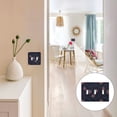 thumbnail image 7 of Yayeee Toggle Light Switch Wall Plate 3-Gang 6.37"x4.48" Decorative Outlet Cover, Red and White Fireworks Pattern, 7 of 7
