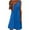 Blue, variant on Summer Dress for Women Fashion Women Summer Casual Solid-Neck Sleeveless Mini Dress Features: 1.Features: Casual Dress,Sleeveless,Pullover ,Slim,Wear,Stylish And Fashion,Summer Casual Dress