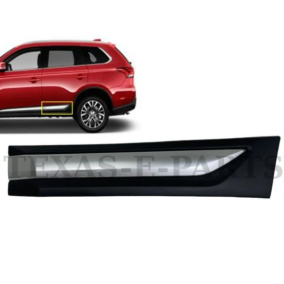 2014 2015 2016 2017 2018 2019 2020 Compatible with Mitsubishi Outlander Rear Door Lower Molding Trim Left Driver Side