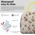 thumbnail image 3 of Lunch Bag Lunch Box for Women Reusable Insulated Lunch Cooler Bags,Large Capacity for Work Travel Picnic,Water-Resistant Pioneer Colorful Floral Lunch Tote Bag Gifts for Woman Mom Yellow, 3 of 6