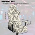thumbnail image 2 of Whosucclay Green Leaf Print Gaming Chair Covers Slipcovers, Stretch Washable Removable Computer Reclining Gaming Chair Protector Slipcovers with Armrest Cover (No Chairs), 2 of 8