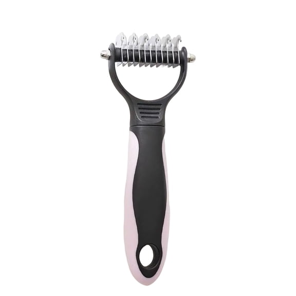 VAIFTILNO Pet Grooming Rake - Double-Sided Deshedding Dematting Tool for Cats and Dogs, Gentle Deshedding Comb Removes Loose Hair and Tangles, Pet Cleaning Tool
