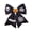 E, variant on B Halloween Big Plaid Bow Door Hanging With Pumpkin Bat Skull Design For Front Door Wreath Decor B