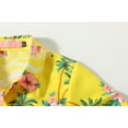 thumbnail image 5 of SSLR Youth Big Girls Flamingo Hawaiian Shirt Casual Short Sleeve Button Down Shirt, 5 of 8