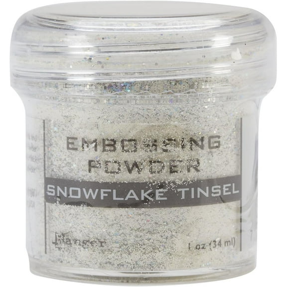 Ranger Embossing Powder-Snowflake Tinsel, 1 Pack of 3 Piece
