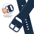 thumbnail image 2 of compatible Apple Watch SE 2023 44mm Pin Buckle Silicone Watch Band Cheap and fine, 2 of 4