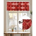 thumbnail image 7 of Red Fish Scales Valances for Windows Ombre Fish Tail Abstract Art Vintage Valance Rod Pocket Light Filtering Short Window Treatments Curtains for Kitchen Bathroom Living Room Bedroom, 42 x 18 Inch, 7 of 7