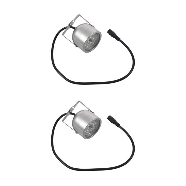 2X 48 LED IR Infrarrojos Visión Nocturna Cámara de Seguridad CCTV Cámara DC12V Plata
