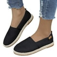 thumbnail image 3 of Flat Shoes for Women Hollow Platform Casual Shoes Solid Color Breathable Espadrilles, 3 of 9