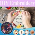 thumbnail image 1 of Xihbxyly Kit de Bordado, Kit Completo para Manualidades, Diseño Floral de Rosas, Tela Estampada, Bastidor Ajustable, Proyecto de Bricolaje, Idea de Regalo, Bastidor de 20 Cm, Incluye Agujas E Hilos., 1 of 1