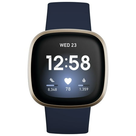 Fitbit - Versa 3 Health & Fitness Smartwatch - Soft Gold
