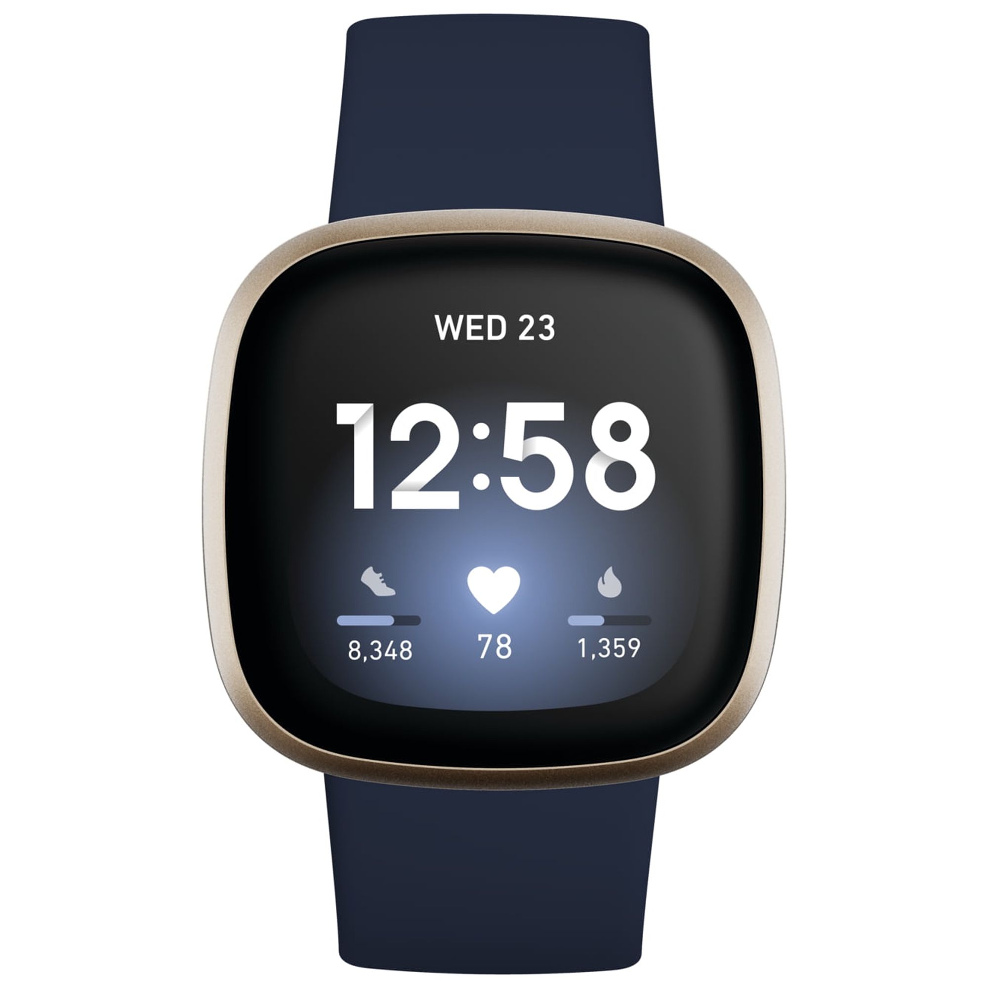 Fitbit Versa 3 Health & Fitness Smartwatch - Midnight/Soft Gold Aluminum - image 4 of 6