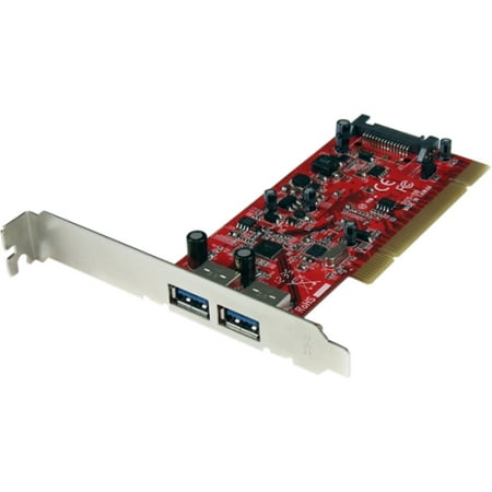 StarTech 2-Port PCI SuperSpeed USB 3.0 Adapter Card with SATA