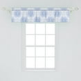 thumbnail image 2 of Ambesonne Blue Valance Pack of 2, Flower of Life Art, 54"X12", Pale Blue, 2 of 2