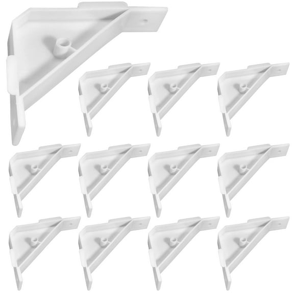 RUISINERY 12pieces Cabinet Triangle Brackets 90 Degree Corner for Home Office and Store Use Reinforcing Cabinets & Furniture