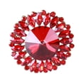 thumbnail image 1 of Kkkded Broche Épingle Électroplaquée Géométrique Fleur - en Forme de Rouille - Badge Broche Résistant, 1 of 7