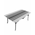 thumbnail image 6 of Gray Ombre Stripe Rectangle Tablecloth, Waterproof Elastic Fitted Table Covers for 3 Foot Tables, 24x36inch Decorative Tablecloths for Picnic, Camping, Outdoor, Vintage Minimalist Gradient Lines, 6 of 6