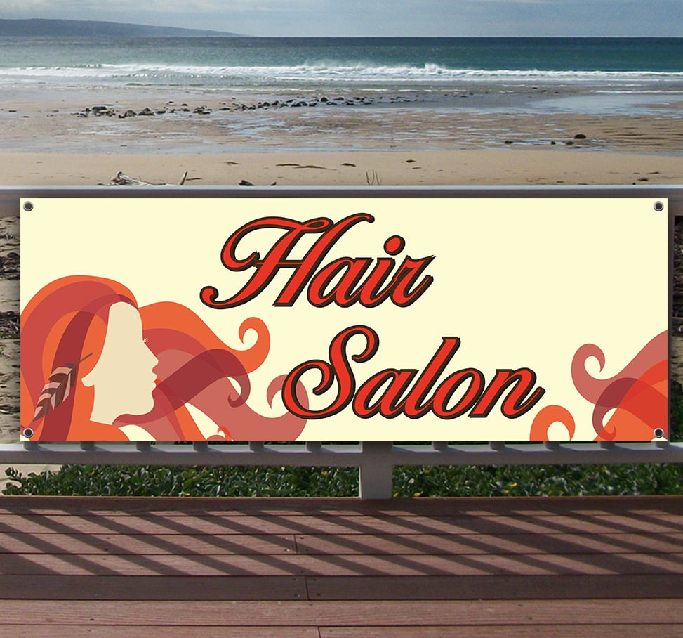 HAIR SALON Advertising Vinyl Banner Flag Sign Many Sizes Available 