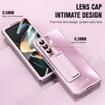 thumbnail image 5 of Allytech Galaxy Z Fold3 Case with Build-in Screen Protector, Stand Full Body Protective Bumper Anti-Scratch Camera Lens Protector Phone Case for Samsung Galaxy Z Fold3 - Pink, 5 of 7
