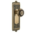 thumbnail image 6 of Grandeur Winpar_Dd_Na Windsor Solid Brass Rose Dummy Door Knob Set - Nickel, 6 of 7