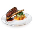 thumbnail image 1 of Fineline Settings 510-WH White & Silver Round Buffet Plate, 1 of 1