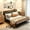 Twin-Gray, variant on Asofer Twin Upholstered Daybed with Trundle, Convertible Sofa Bed, Charging Station, Lockable Wheels & Storage Headboard, Gray