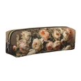 thumbnail image 1 of Easygdp Vintage Peonies Rustic Charm para Estuche de Lápices de Cuero, Estuche de Papelería de Cuero, Estuche de Gran Capacidad con Cremallera, 1 of 7