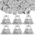 thumbnail image 1 of unbranded 200 Pcs Ornament Caps Replacement Plastic Silver For Friends And Family Celebrations, 1 of 6