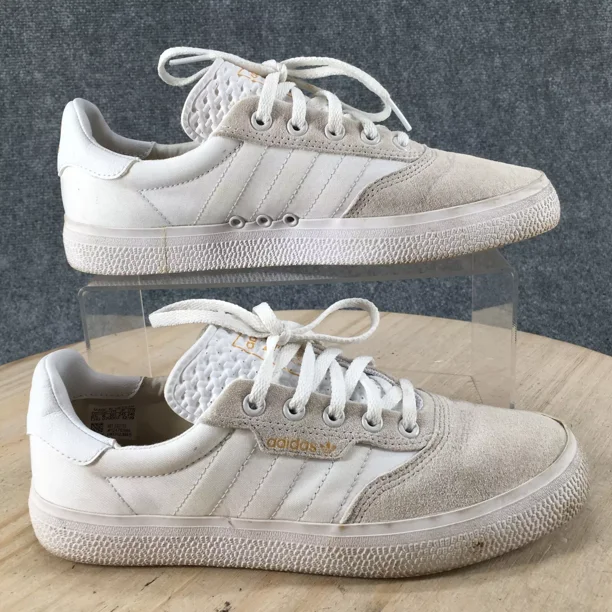 Adi - das Shoes Mens 6.5 Originals 3MC Casual Sneakers EG2763 White Leather Lace Up