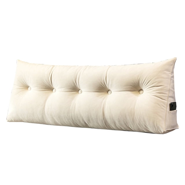 Cojín de respaldo, cojín de respaldo para cama, cojín de lectura para cama y sofá, cojín de respaldo, cojín de cuña, cojín para sofá cama, respaldo, cojín de lectura, funda extraíble, 60 x 50 x 20