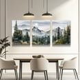 thumbnail image 7 of Green Mountain Forest Wall Art Set - 16"x24"x3 Piece Modern Landscape Painting Canvas Art Prints for Living Room Bedroom Office Home Decor Ready to Hang, 7 of 7