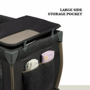 Monbebe Play Yard – Full-Size Rocking Bassinet, Removable Changer & Toy Bar – Castle Point
