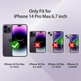 thumbnail image 7 of for iPhone 14 Pro Max Case for Women Girls, Cute Curly Wave Frame Shape Design, Solid Color Lines Water Pattern for Women, Shock-Absorbing and Fall-Resistant for iPhone 14 Pro Max 6.7"-Purple, 7 of 7