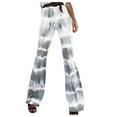 thumbnail image 2 of Babysbule Pants for Women Women's Fashion Casual Print Flare Stripe Camping Pants, 2 of 6