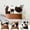 A, variant on Yyuenw Cow Print Plush Pillow Covers, Trendy Cushion Case for Car, Sofa, Living Room, and Home Gift