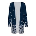 thumbnail image 4 of Cardigans pour Femmes Mode Décontractée avec Poches Manches Longues Imprimé en Liquidation, 4 of 4