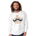 thumbnail image 5 of Funny Moustache Responsibility Joke Men's Crewneck Sweatshirt Brisco Brands S, 5 of 6
