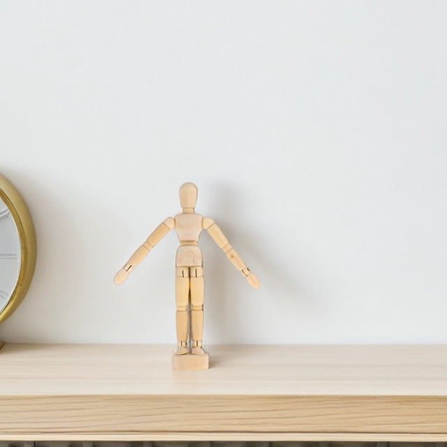 COOPHYA Set Of Articulated Mannequin Figures Structure For Students Flexible Joint Movement In Beige For Teaching