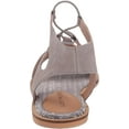 thumbnail image 3 of Lucky Brand Women's Feray Leather Memory Foam Open-Toe Slip On Flat Sandal, 3 of 7