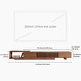 thumbnail image 2 of gaoyangjiaju Modern Walnut TV Console for 75+ Inch Screen – Extendable Wood Media Unit (78"-103") with Grille Doors and Drawers, Great for Living Rooms & Bedrooms, 2 of 8