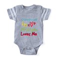 thumbnail image 1 of CafePress - Someone In Michigan Loves M - Cute Infant Baby Football Bodysuit, 1 of 1