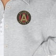 thumbnail image 3 of Women's Gameday Couture  Ash Atlanta United FC Midfield Magic Button-Up Long Sleeve Overshirt, 3 of 3