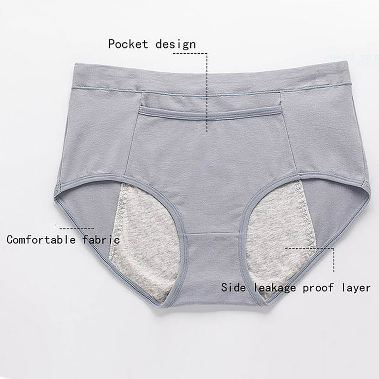 Aoochasliy Underwear for Womens Clearance Leak Proof Menstrual Period  Panties Plus Size Brief Physiological Waist Pants